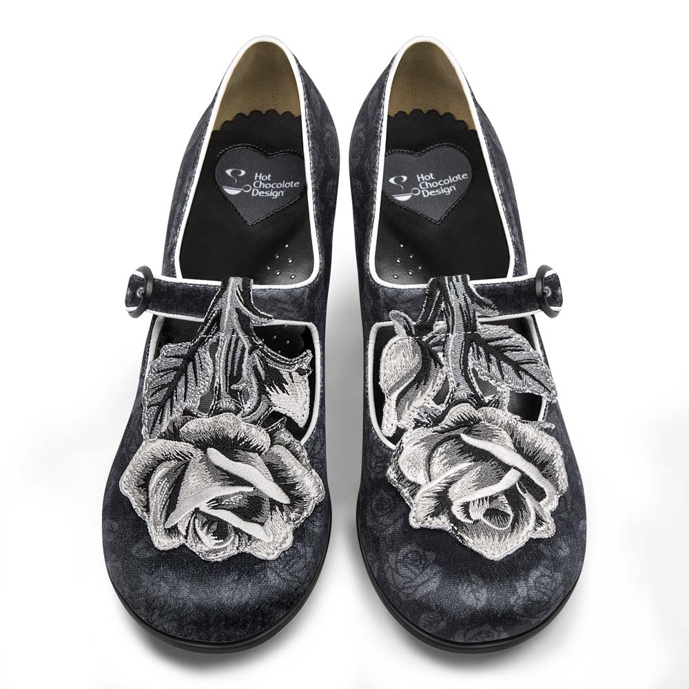 Hot Chocolate Design Black Tudor MidHeel - Image 2