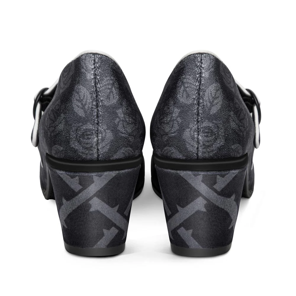Hot Chocolate Design Black Tudor MidHeel - Image 4