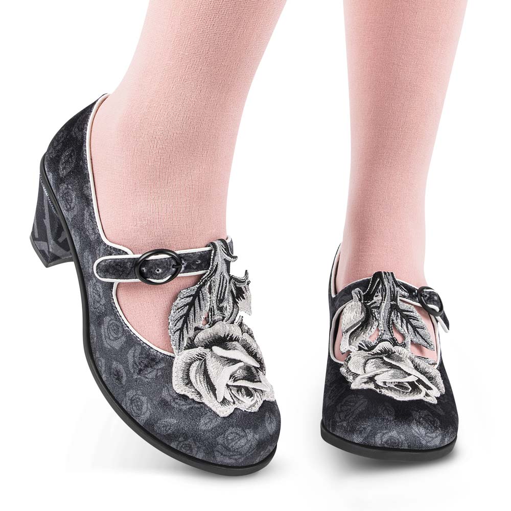 Hot Chocolate Design Black Tudor MidHeel - Image 5