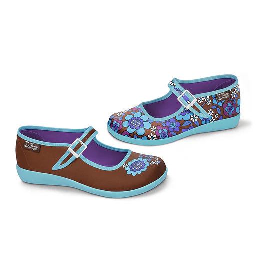 Hot Chocolate Design Blue Flowers - Image 2