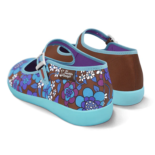 Hot Chocolate Design Blue Flowers - Image 3
