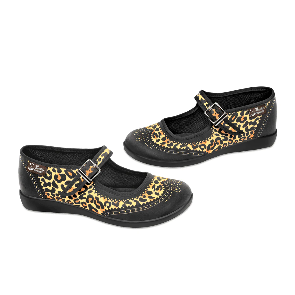 Hot Chocolate Design Classic Brogue - Leopard - LAST SIZE US5/VZ35 - Image 2