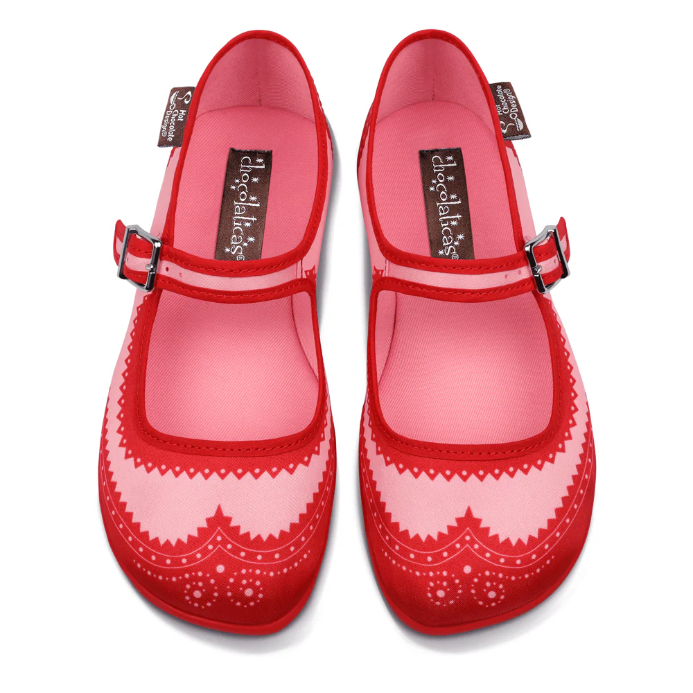 Hot Chocolate Design Classic Brogue - Red
