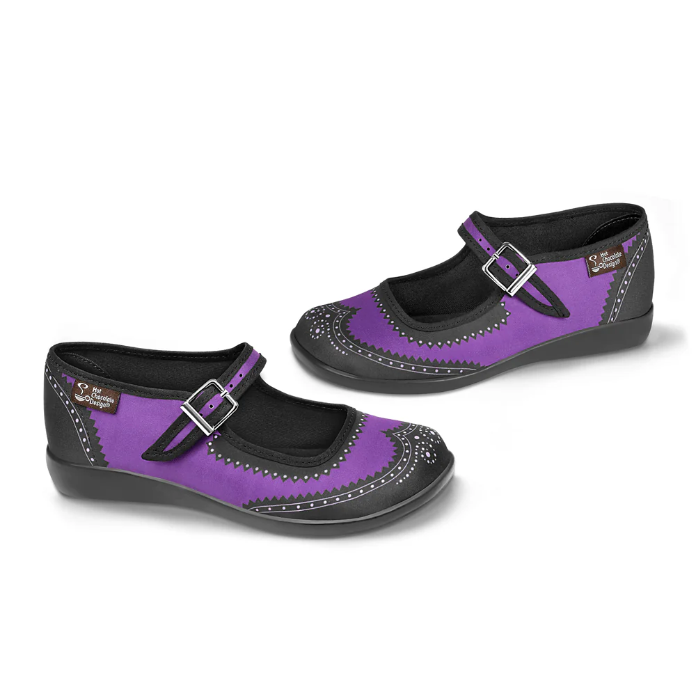 Hot Chocolate Design Classic Brogue - Violet - Image 2