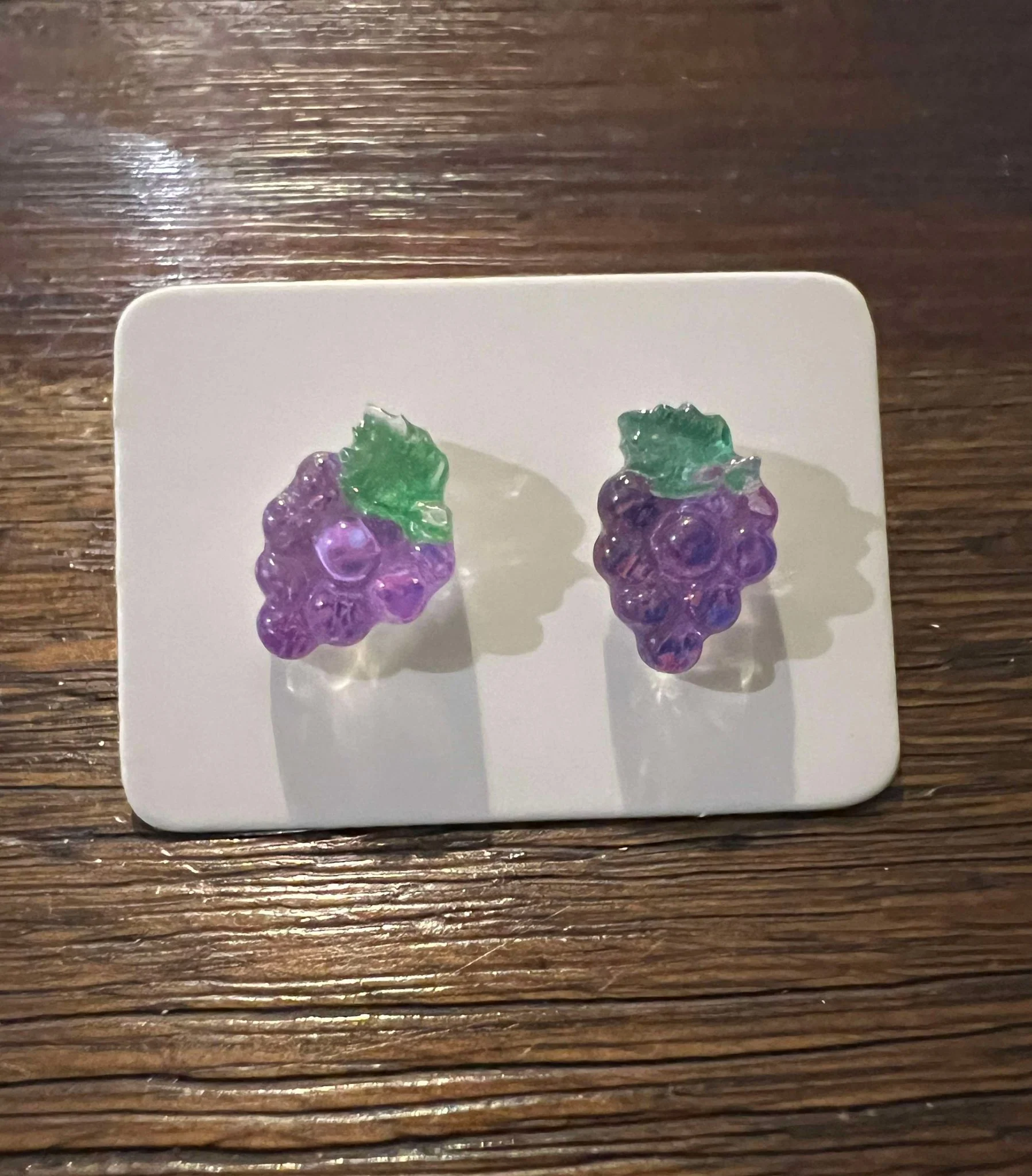 Cuties Mini Stud Earrings - Grapes - Image 2