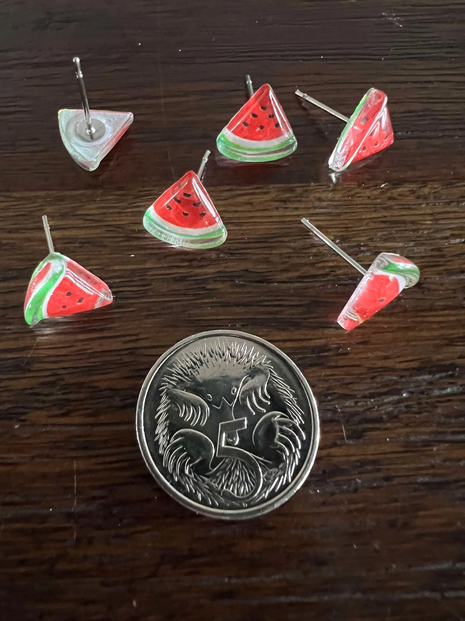 Cuties Mini Stud Earrings - Watermelon - Image 2