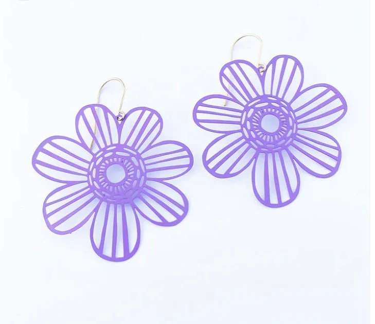 Denz + Co Midi Flowers - Purple