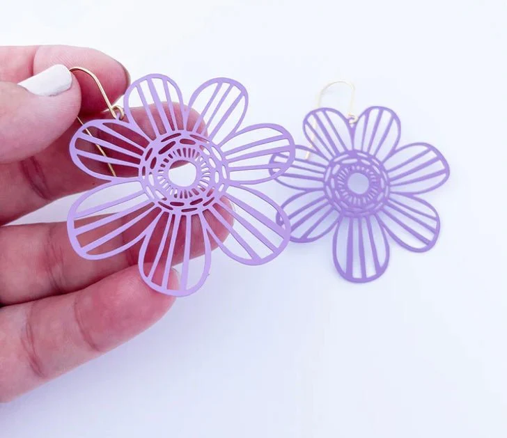 Denz + Co Midi Flowers - Purple - Image 2