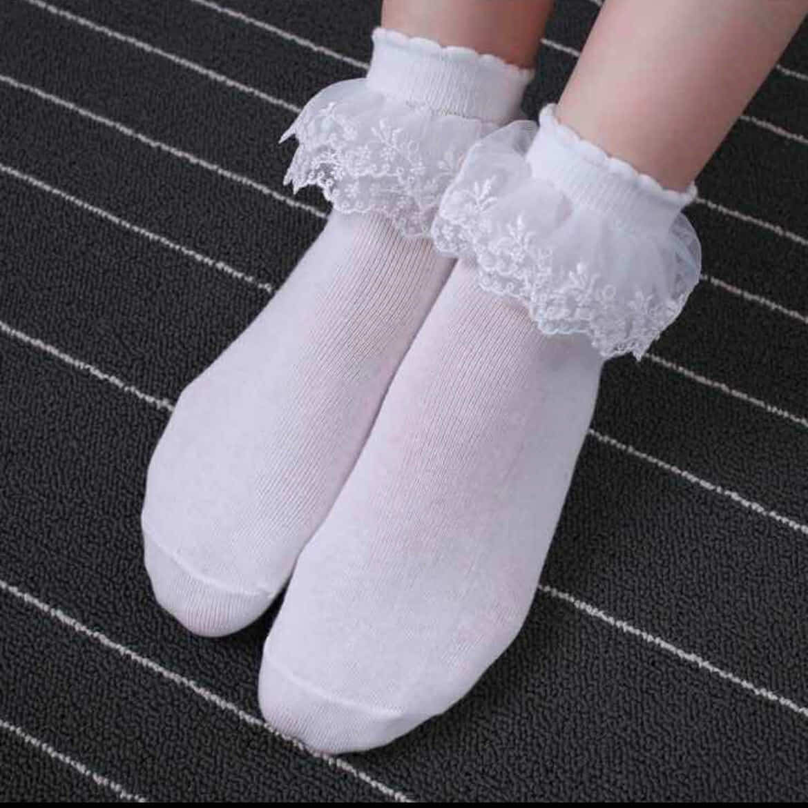 Dolly Days Sock Pack (3 pairs) - One of Each - White, Pink, Black - Image 4