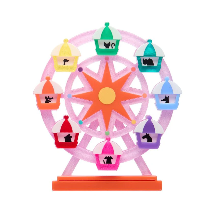 Erstwilder - A Day at the Fair - A Wheely Good View Brooch