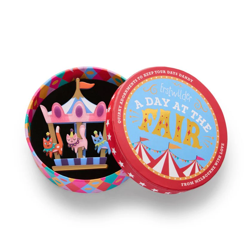 Erstwilder - A Day at the Fair - Meowy Go-Round Brooch - Image 3