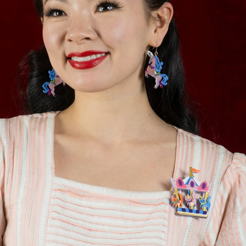 Erstwilder - A Day at the Fair - Meowy Go-Round Brooch - Image 4