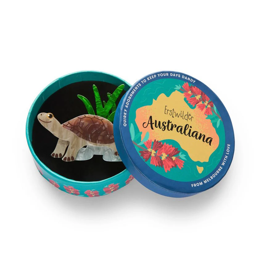 Erstwilder Australiana 2025 - Rheo the River Turtle Brooch - Image 3