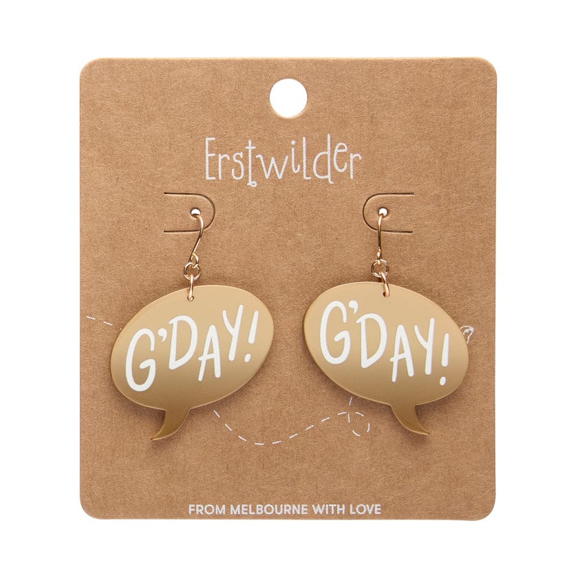 Erstwilder Essentials - G'Day Earrings Gold - Image 2