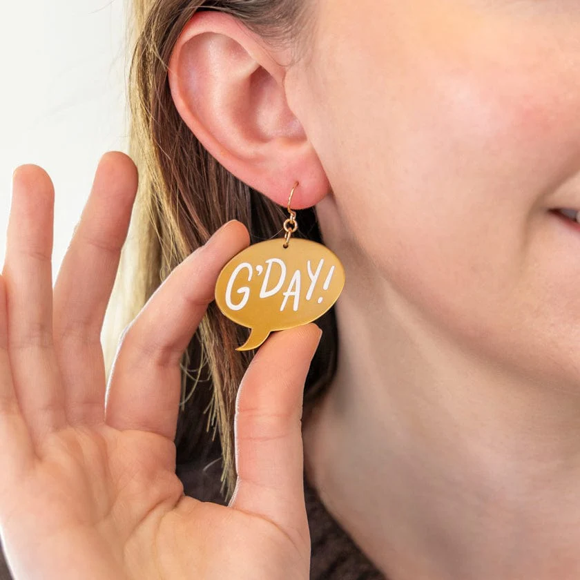 Erstwilder Essentials - G'Day Earrings Gold - Image 3