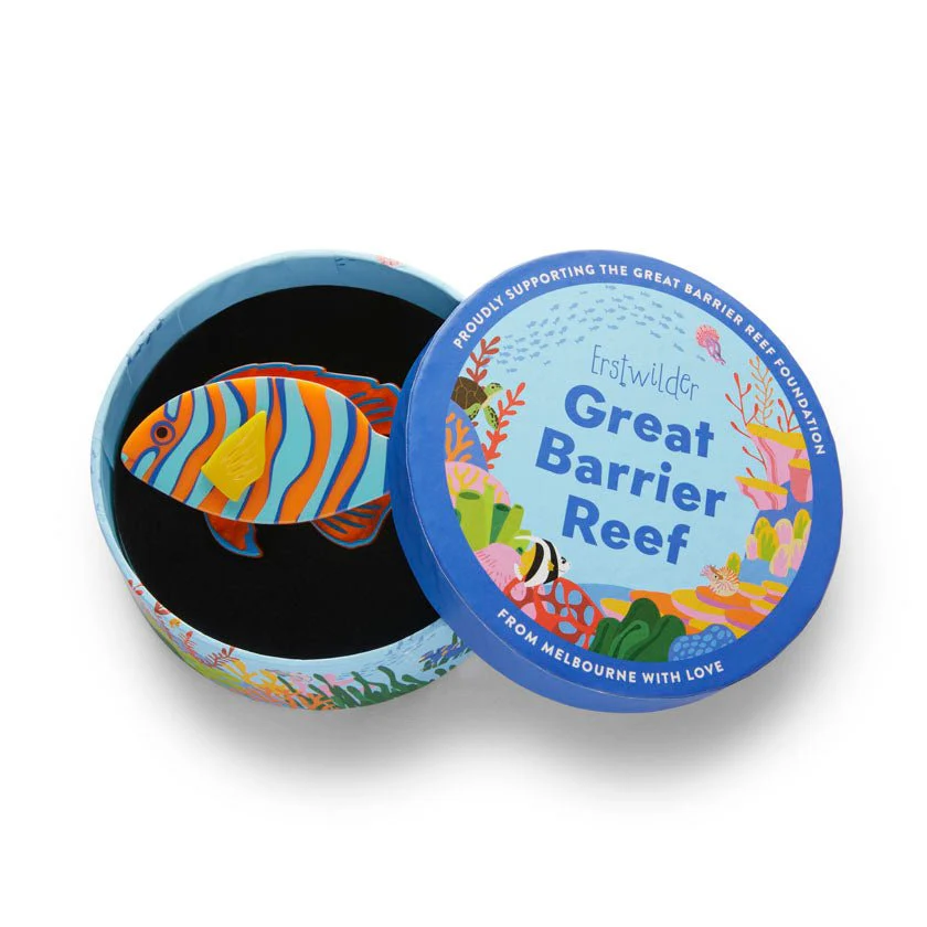 Erstwilder Great Barrier Reef - Harlequin Tuskfish Brooch - Image 4
