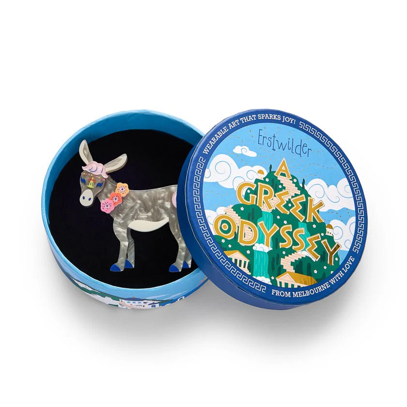 Erstwilder Greek Odyssey - Devoted Donkey Brooch - Image 3