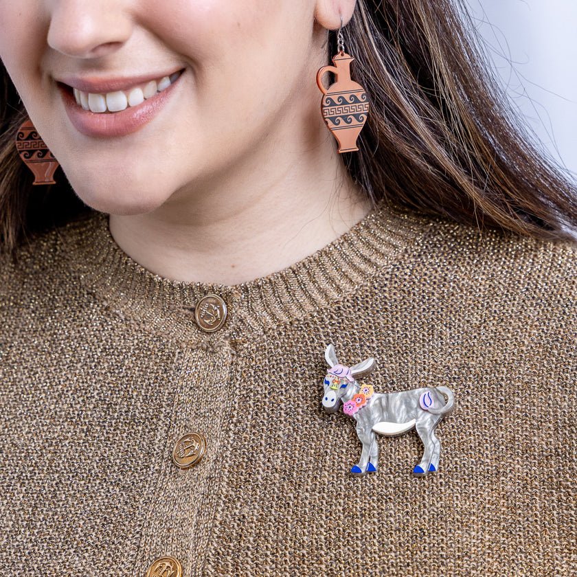 Erstwilder Greek Odyssey - Devoted Donkey Brooch - Image 4