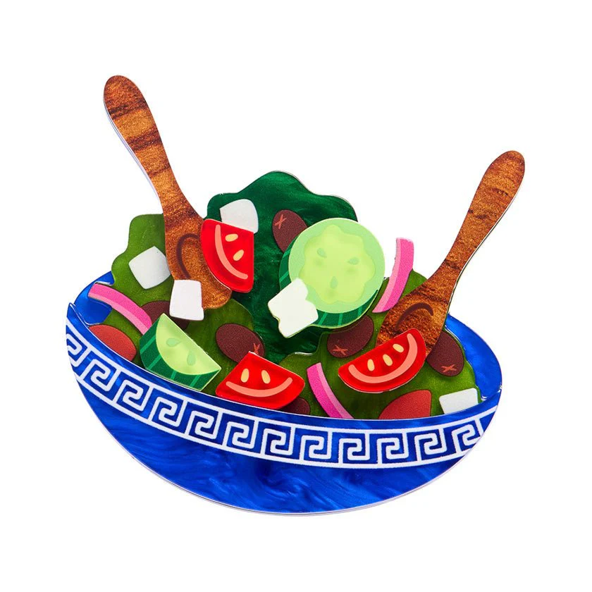 Erstwilder Greek Odyssey - Greek Salad Brooch