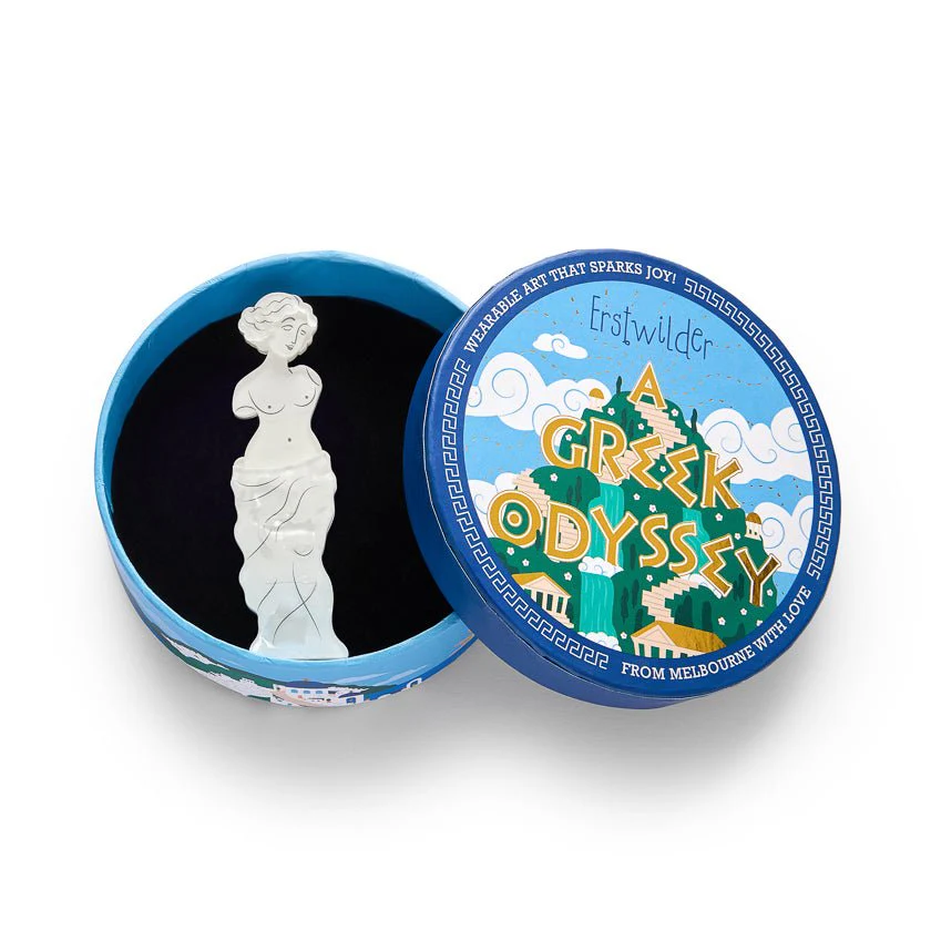 Erstwilder Greek Odyssey - Marble Muse Brooch - Image 3