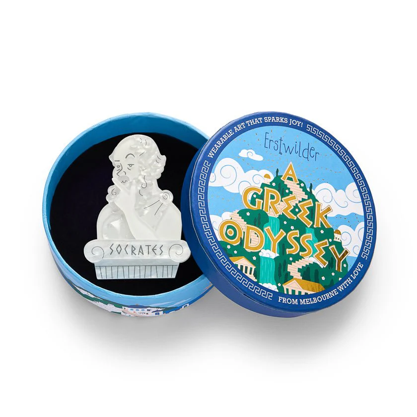 Erstwilder Greek Odyssey - Socratic Method Brooch - Image 4