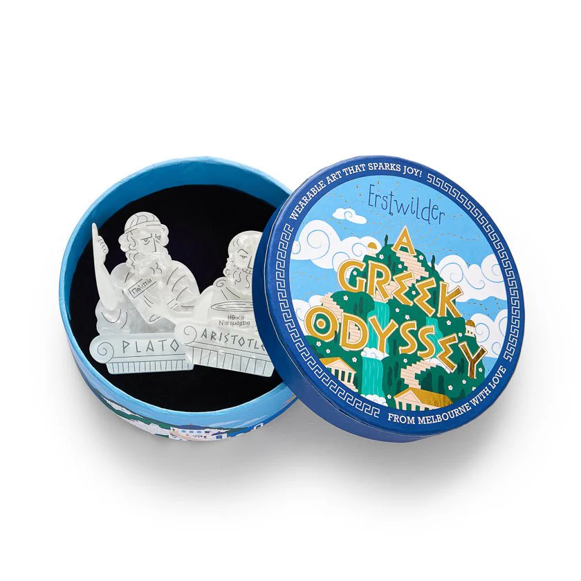 Erstwilder Greek Odyssey - The OG Philosophers Brooch - Image 3