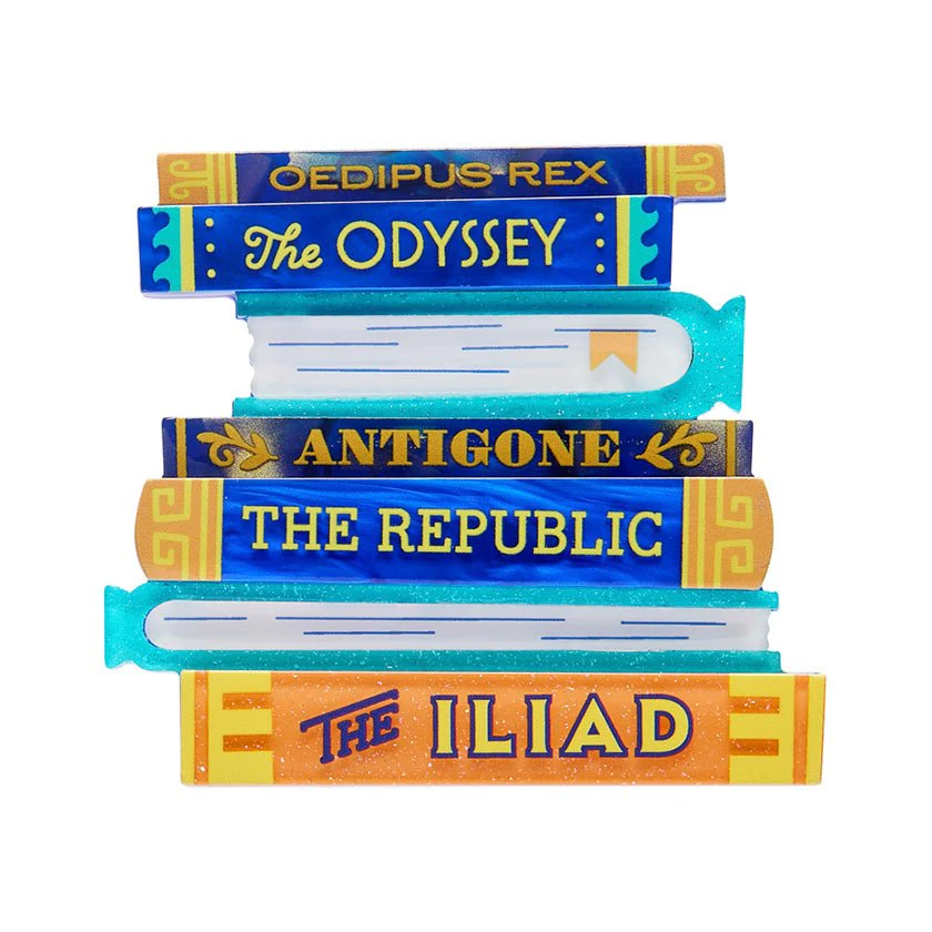 Erstwilder Greek Odyssey - Words of The Wise Brooch