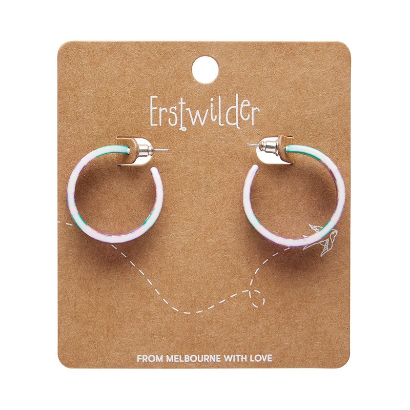 Erstwilder - Hydrangea Hoop Stud Earrings - Image 3