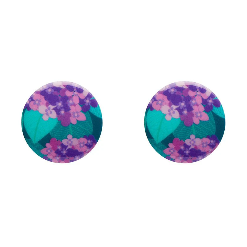 Erstwilder - Hydrangea Rounded Stud Earrings