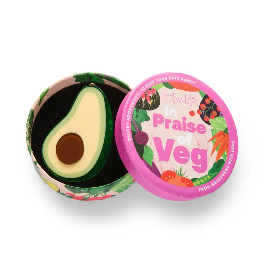 Erstwilder In Praise of Veg - Avocado Affair Brooch - Image 3