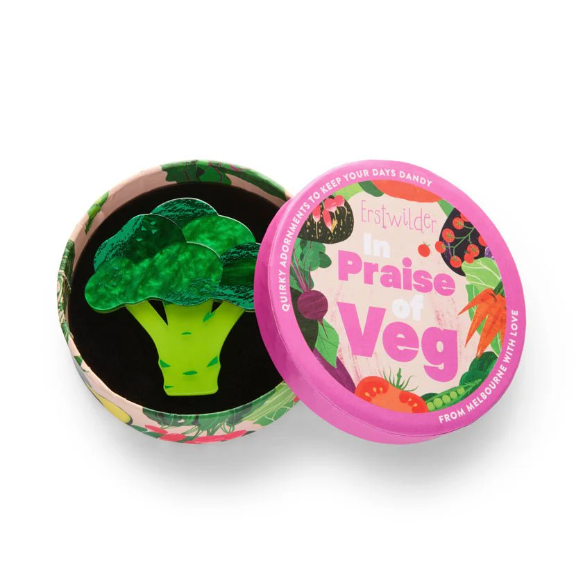 Erstwilder In Praise of Veg - Brocc Star Brooch - Image 3