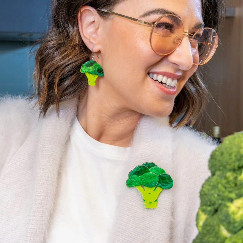 Erstwilder In Praise of Veg - Brocc Star Brooch - Image 4
