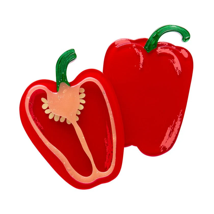 Erstwilder In Praise of Veg - Capsicum Crush Brooch