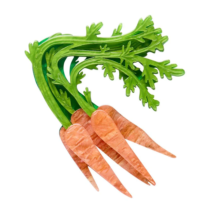 Erstwilder In Praise of Veg - Carrot Topper Brooch