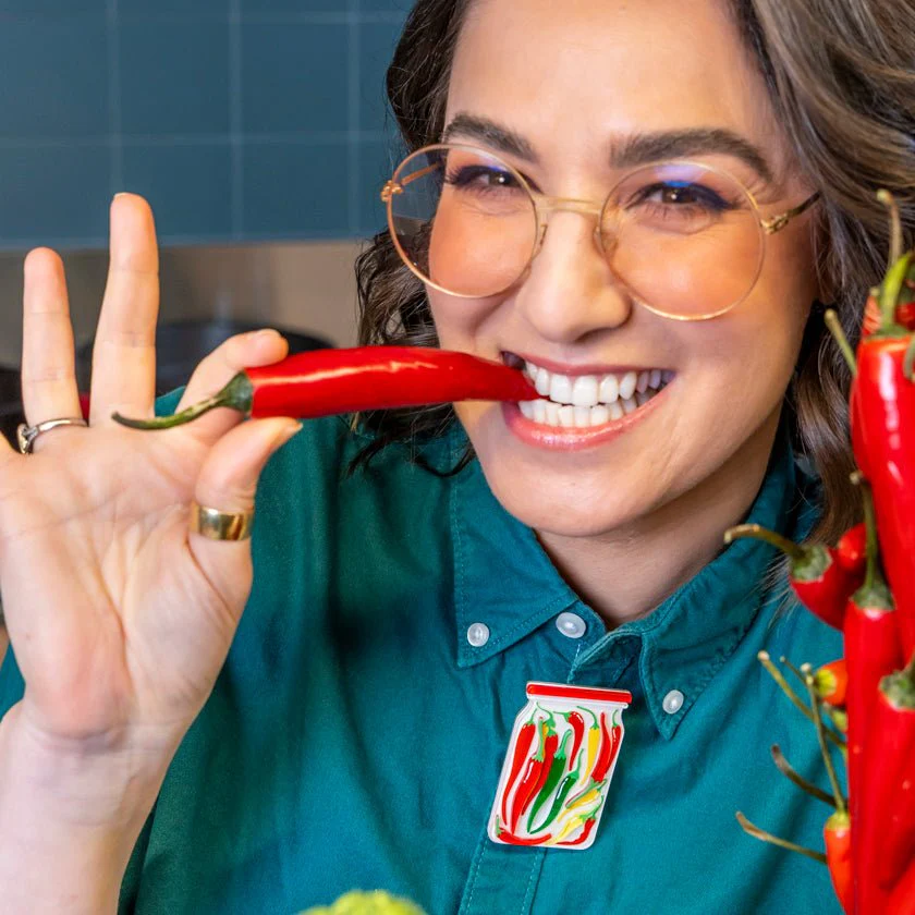 Erstwilder In Praise of Veg - Chilli Charmer Brooch - Image 2