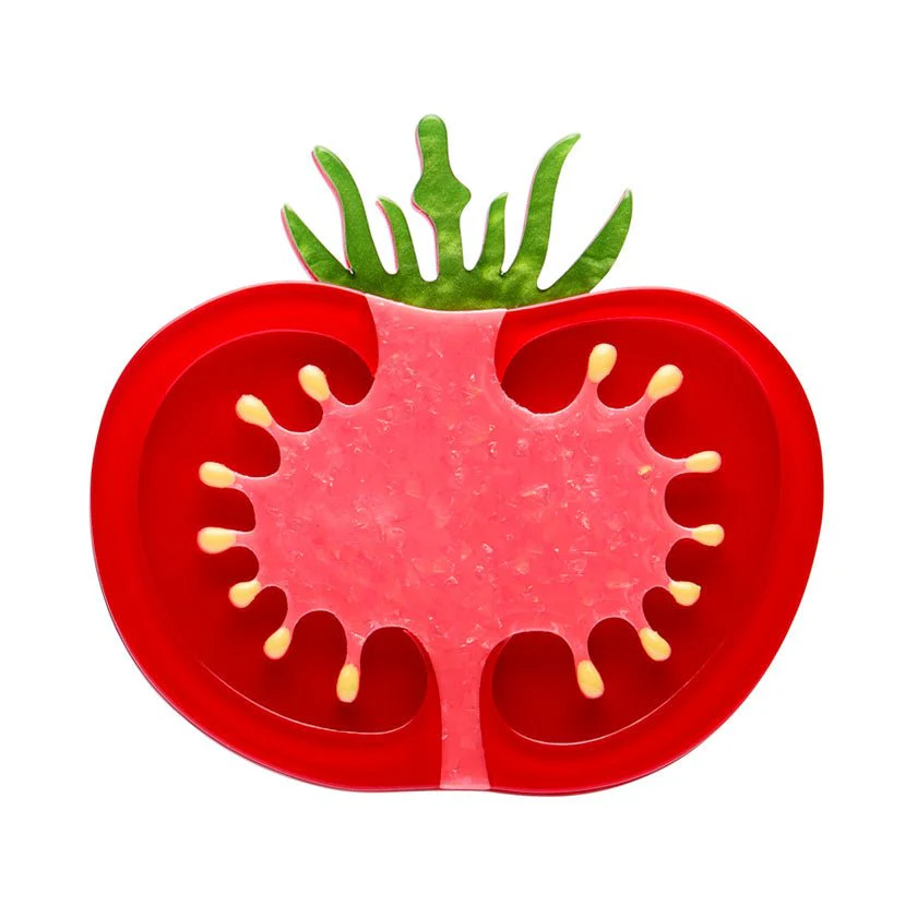 Erstwilder In Praise of Veg - Tomato Time Brooch