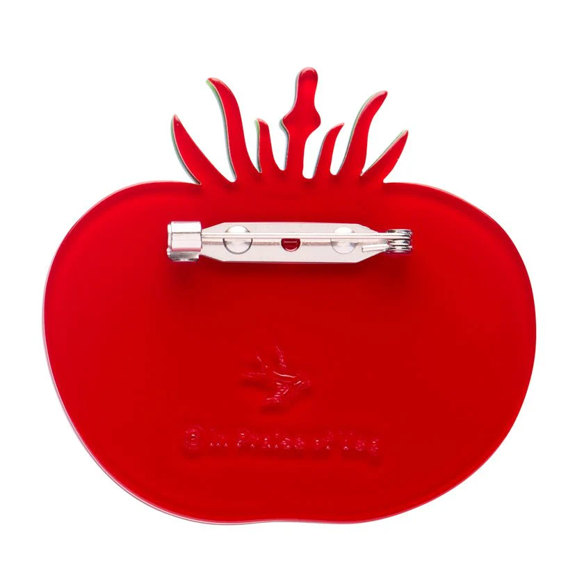 Erstwilder In Praise of Veg - Tomato Time Brooch - Image 2