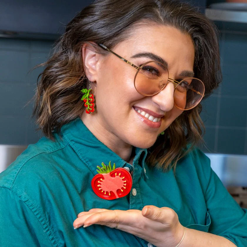 Erstwilder In Praise of Veg - Tomato Time Brooch - Image 4