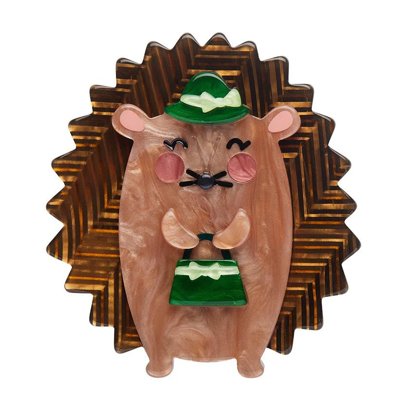 Erstwilder London Calling - Harriet the Hedgehog Brooch