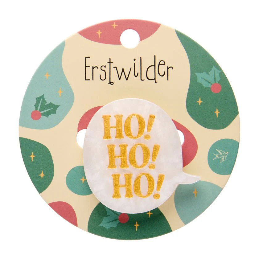 Erstwilder Merry Menagerie - Ho, Ho, Ho! Simplified Mini Brooch - Image 3