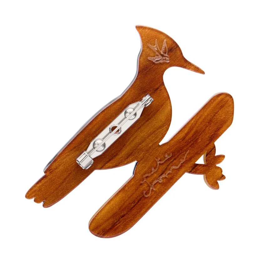Erstwilder x Pete Cromer - The Persistent Pileated Woodpecker Brooch - Image 3