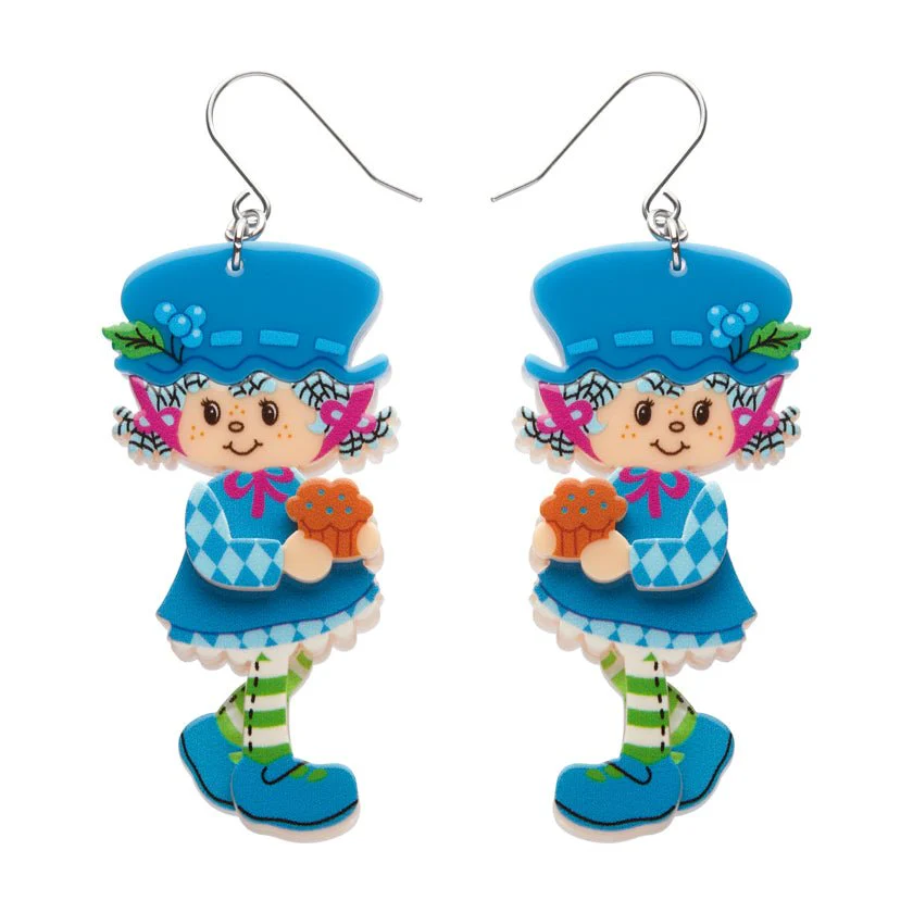 Erstwilder x Strawberry Shortcake - Blueberry Muffin Drop Earrings