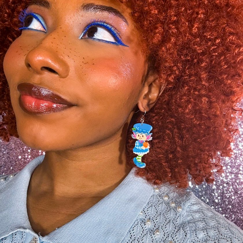 Erstwilder x Strawberry Shortcake - Blueberry Muffin Drop Earrings - Image 4