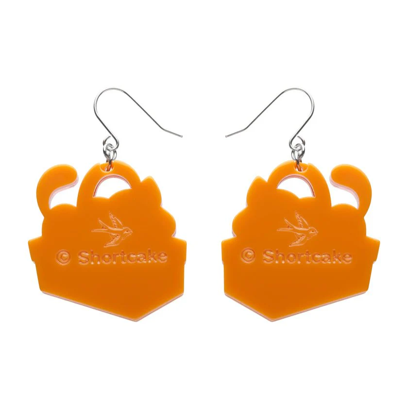 Erstwilder x Strawberry Shortcake - Cozy Custard Cat Drop Earrings - Image 3