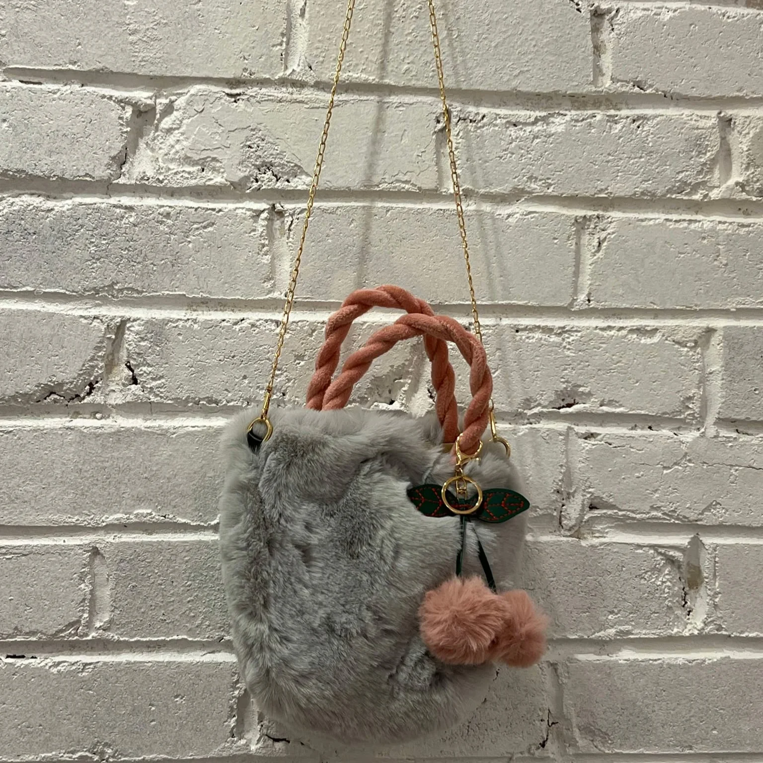 Floof Mini Bucket Bag - Gray - Image 2