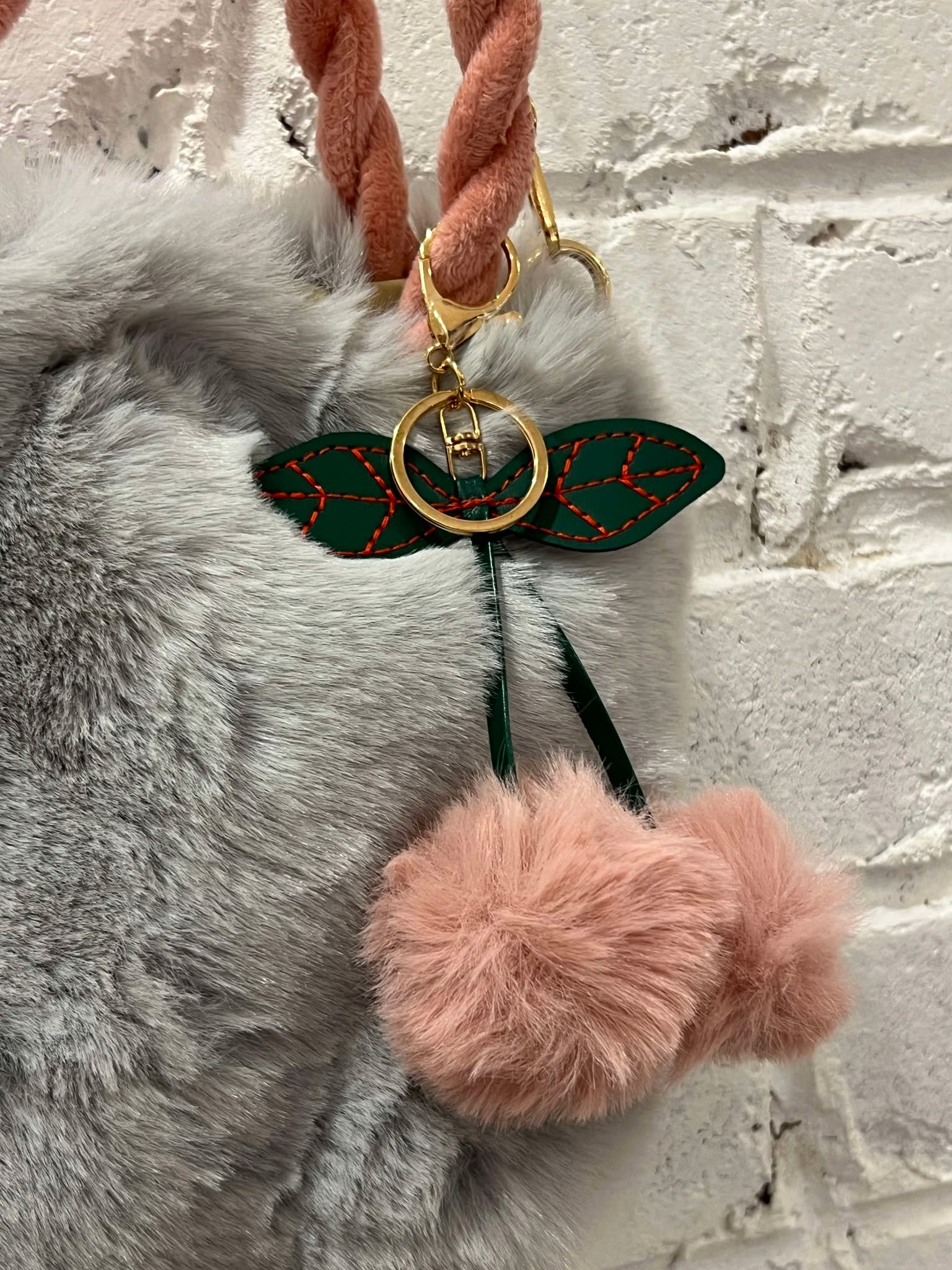 Floof Mini Bucket Bag - Gray - Image 3
