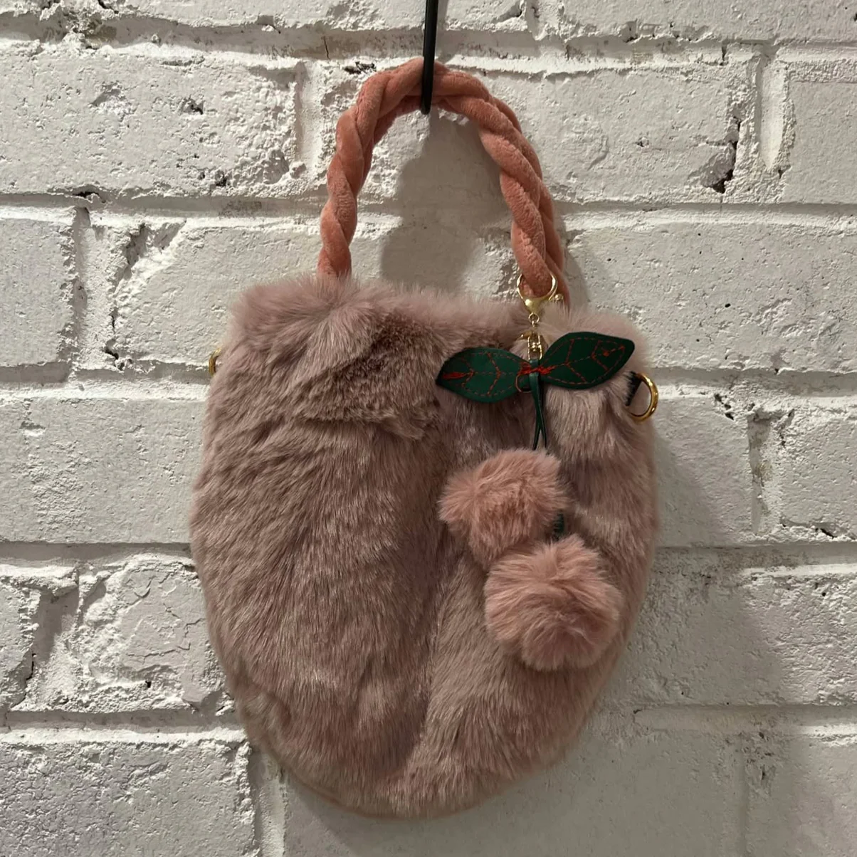 Floof Mini Bucket Bag - Pink