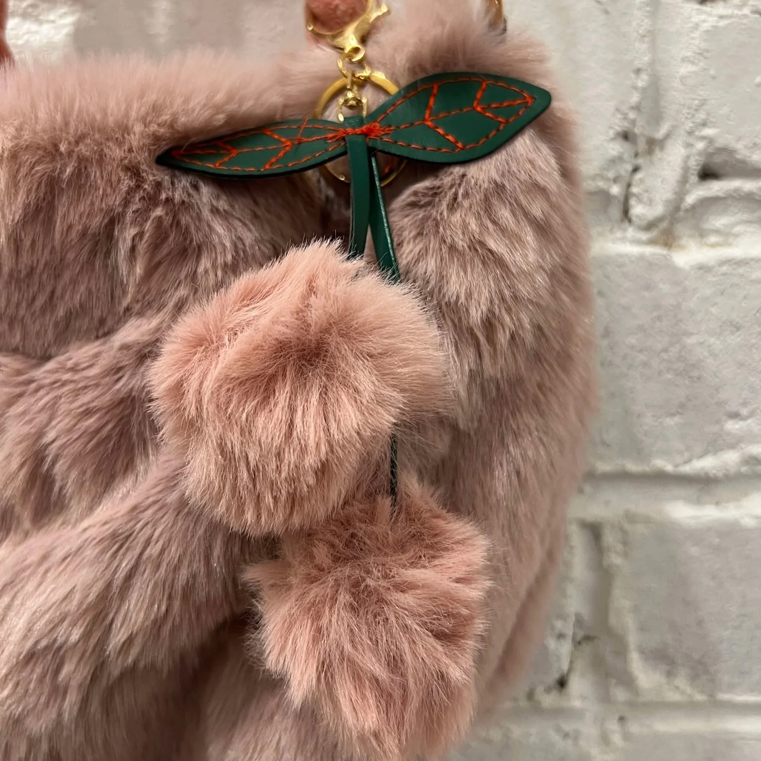 Floof Mini Bucket Bag - Pink - Image 2
