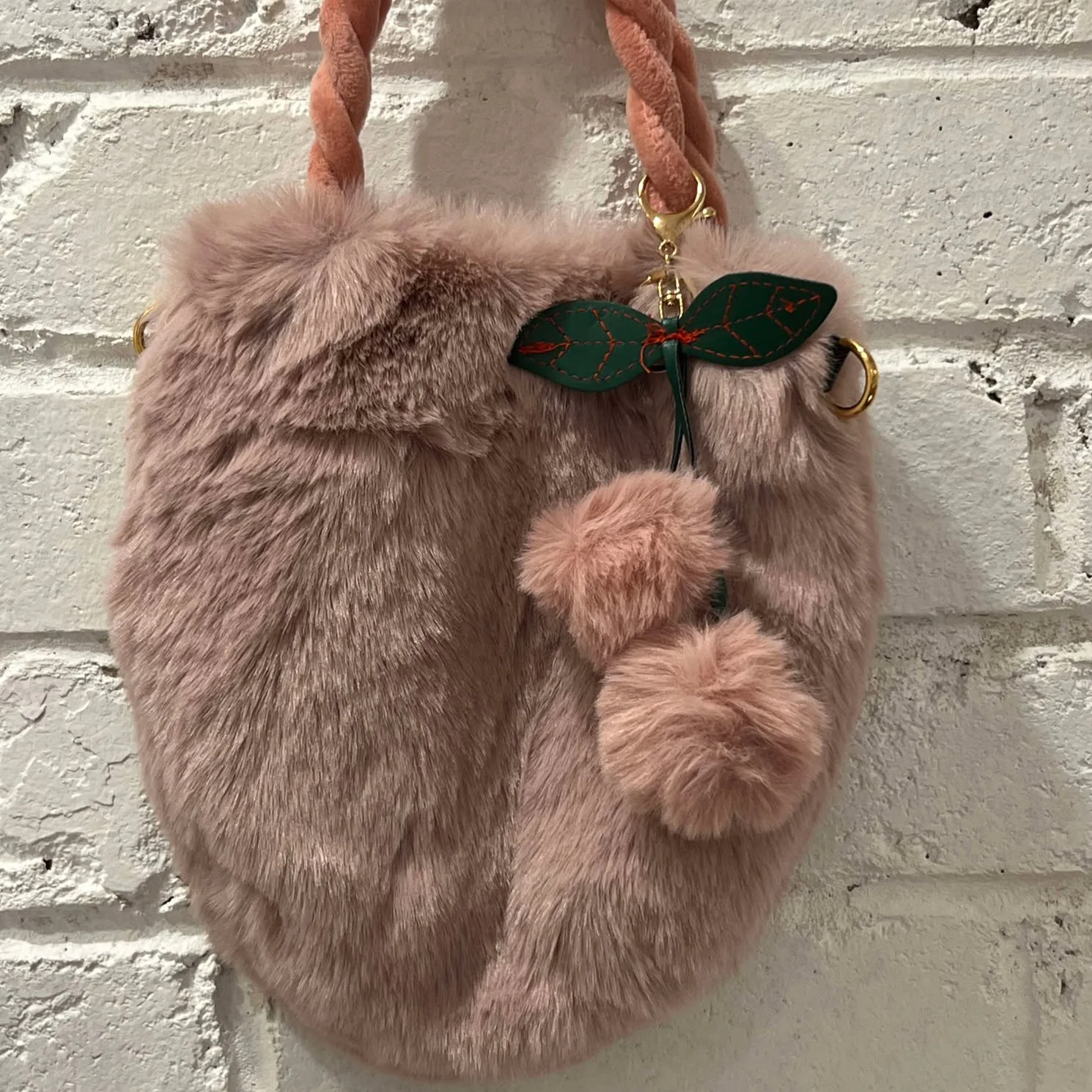 Floof Mini Bucket Bag - Pink - Image 3