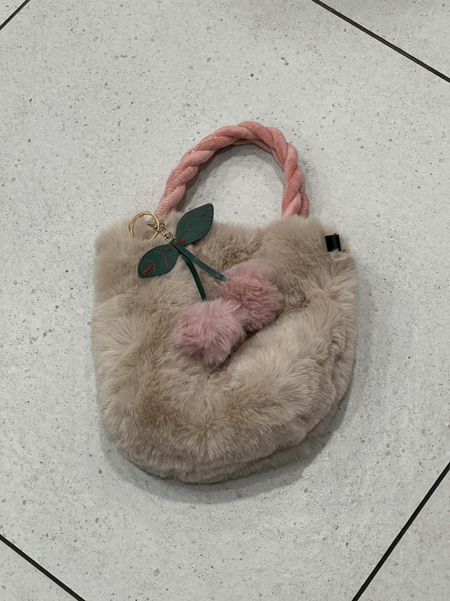 Floof Mini Bucket Bag - Fawn - Image 2